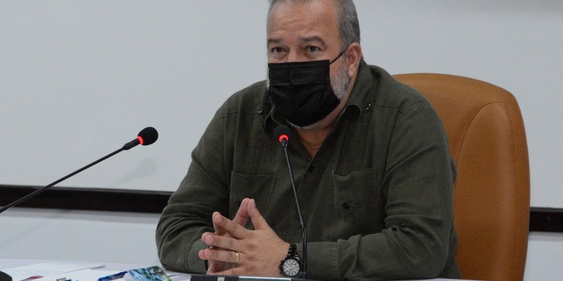 Reunión de Trabajo del Ministerio de Industrias (MINDUS), en el Palacio de la Revolución. 30 de marzo 2021 - Fotos: Estudios Revolución