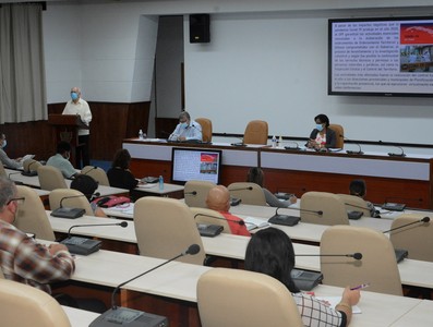 Reunión de Trabajo del Instituto de Planificación Física - Palacio de la Revolución
