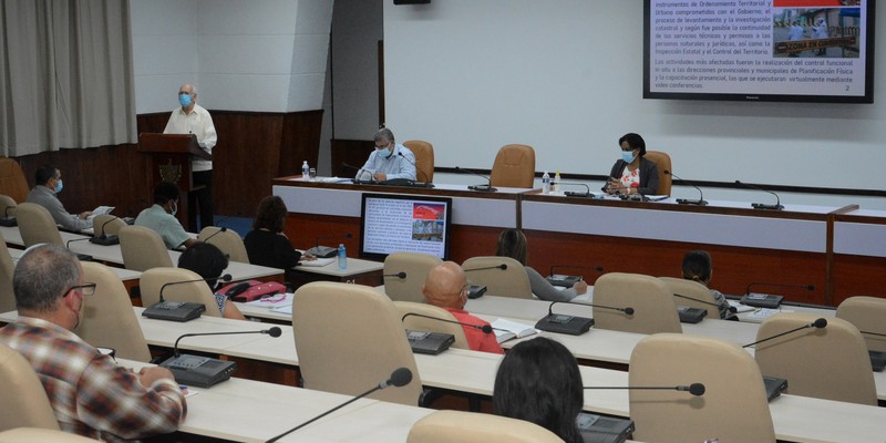 Reunión de Trabajo del Instituto de Planificación Física - Palacio de la Revolución