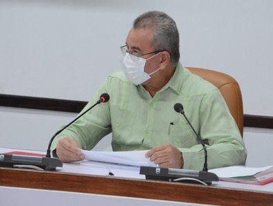 Reunión de Trabajo del Ministerio de la Agricultura (MINAG), en el Palacio de la Revolución.   26 de marzo 2021   -   Fotos: Estudios Revolución