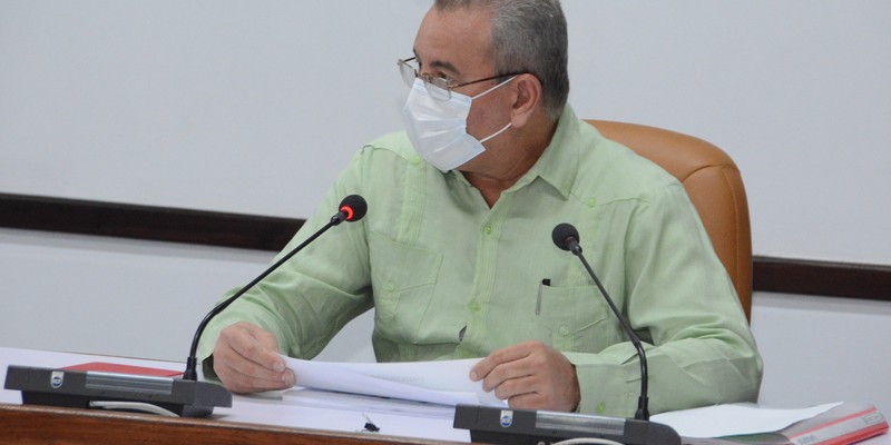 Reunión de Trabajo del Ministerio de la Agricultura (MINAG), en el Palacio de la Revolución.   26 de marzo 2021   -   Fotos: Estudios Revolución