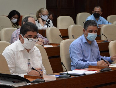 Reunión de trabajo del Ministerio de la Industria Alimentaria   -  Febrero 11, 2021 - Palacio de la Revolución