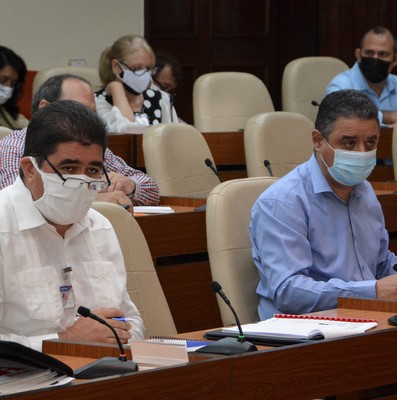 Reunión de trabajo del Ministerio de la Industria Alimentaria   -  Febrero 11, 2021 - Palacio de la Revolución