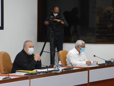 Reunión de Trabajo del Ministerio de Justicia (MINJUS), en el Palacio de la Revolución.   12 de marzo 2021   -   Fotos: Estudios Revolución