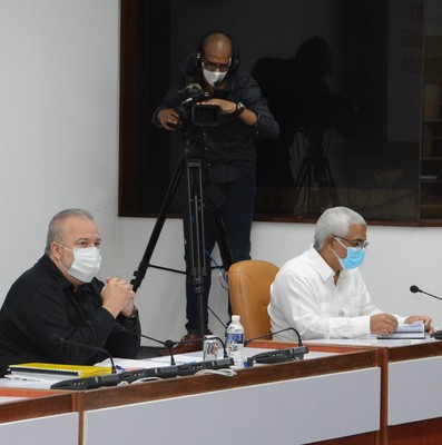 Reunión de Trabajo del Ministerio de Justicia (MINJUS), en el Palacio de la Revolución.   12 de marzo 2021   -   Fotos: Estudios Revolución