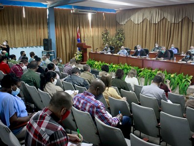 Encuentro con dirigentes provinciales y municipales - Sancti Spíritus