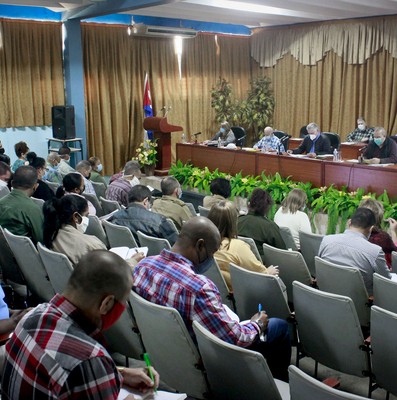 Encuentro con dirigentes provinciales y municipales - Sancti Spíritus