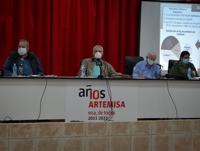 Encuentro con dirigentes provinciales y municipales - Artemisa