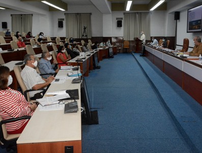 Reunión de Trabajo del Instituto de Planificación Física - Palacio de la Revolución