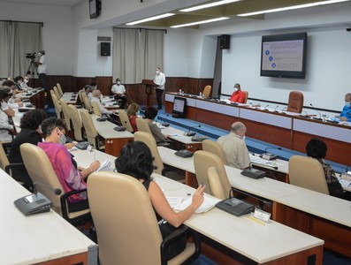 Reunión de Trabajo del Ministerio de Economía y Planificación   -  Marzo 2, 2021 - Palacio de la Revolución - Fotos: Estudios Revolución