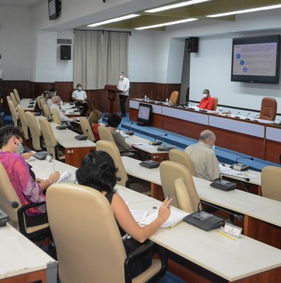 Reunión de Trabajo del Ministerio de Economía y Planificación   -  Marzo 2, 2021 - Palacio de la Revolución - Fotos: Estudios Revolución