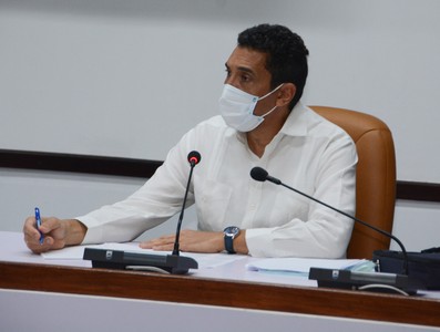Reunión de Trabajo del Ministerio del Transporte (MITRANS), en el Palacio de la Revolución.   25 de marzo 2021   -   Fotos: Estudios Revolución