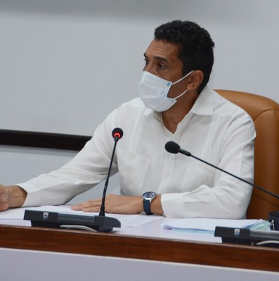 Reunión de Trabajo del Ministerio del Transporte (MITRANS), en el Palacio de la Revolución.   25 de marzo 2021   -   Fotos: Estudios Revolución