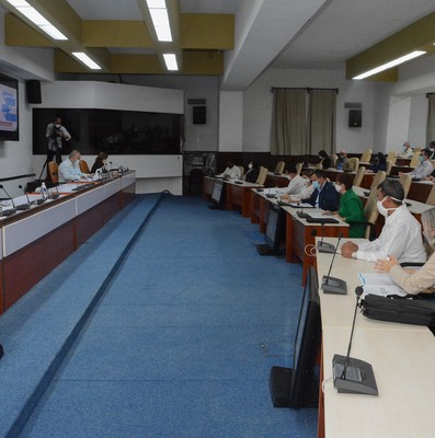 Reunión de Trabajo del Ministerio del Comercio Interior (MINCIN), en el Palacio de la Revolución.   11 de marzo 2021   -   Fotos: Estudios Revolución