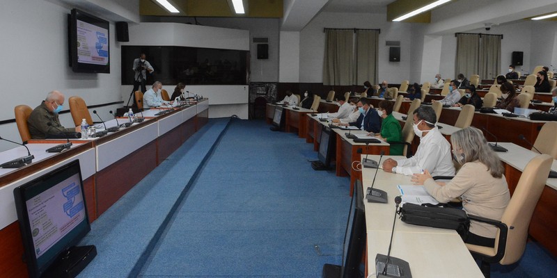 Reunión de Trabajo del Ministerio del Comercio Interior (MINCIN), en el Palacio de la Revolución.   11 de marzo 2021   -   Fotos: Estudios Revolución