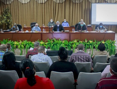 Encuentro con dirigentes provinciales y municipales - Sancti Spíritus