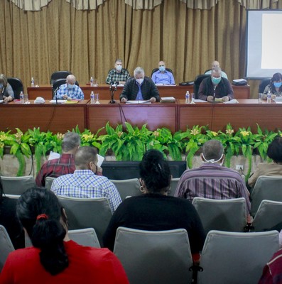 Encuentro con dirigentes provinciales y municipales - Sancti Spíritus