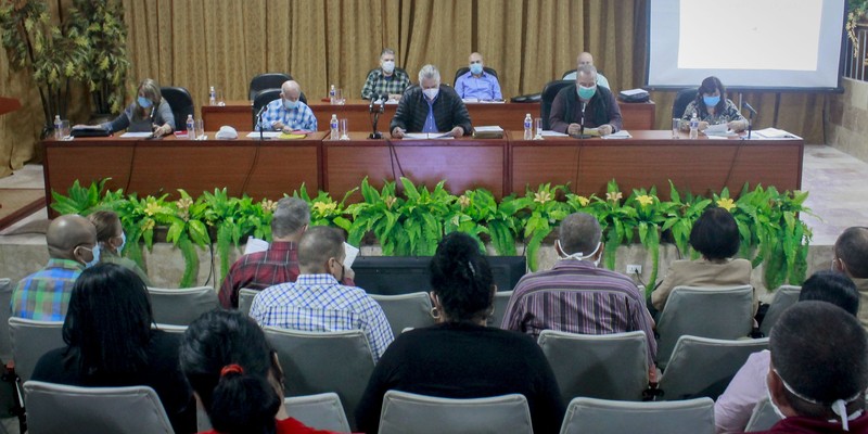 Encuentro con dirigentes provinciales y municipales - Sancti Spíritus
