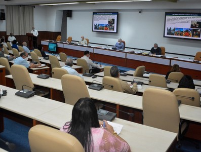 Reunión de trabajo de BIOCUBAFARMA - Febrero 11, 2021 - Palacio de la Revolución