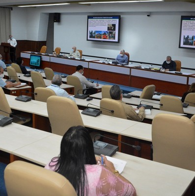 Reunión de trabajo de BIOCUBAFARMA - Febrero 11, 2021 - Palacio de la Revolución