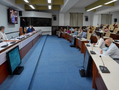 Reunión de Trabajo del Instituto Cubano de Radio y Televisión (ICRT)  -  Febrero 16, 2021 - Palacio de la Revolución