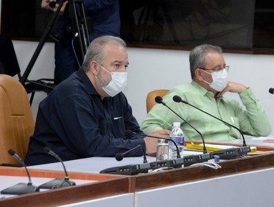 Reunión de Trabajo del Ministerio de la Agricultura (MINAG), en el Palacio de la Revolución.   26 de marzo 2021   -   Fotos: Estudios Revolución