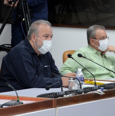 Reunión de Trabajo del Ministerio de la Agricultura (MINAG), en el Palacio de la Revolución.   26 de marzo 2021   -   Fotos: Estudios Revolución