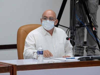 Reunión de Trabajo del Ministerio de la Construcción (MICONS), en el Palacio de la Revolución.   22 de marzo 2021   -   Fotos: Estudios Revolución
