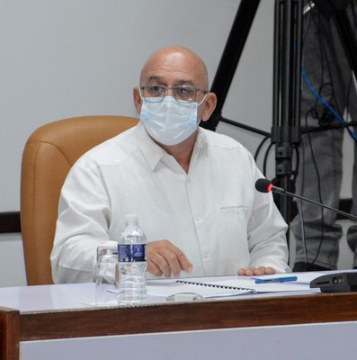 Reunión de Trabajo del Ministerio de la Construcción (MICONS), en el Palacio de la Revolución.   22 de marzo 2021   -   Fotos: Estudios Revolución