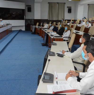 Reunión de Trabajo del Ministerio de Justicia (MINJUS), en el Palacio de la Revolución.   12 de marzo 2021   -   Fotos: Estudios Revolución