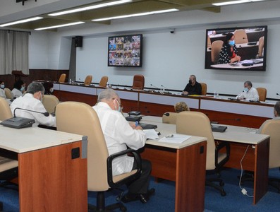 Reunión de Trabajo del Ministerio del Turismo (MINTUR), en el Palacio de la Revolución.   29 de marzo 2021   -   Fotos: Estudios Revolución