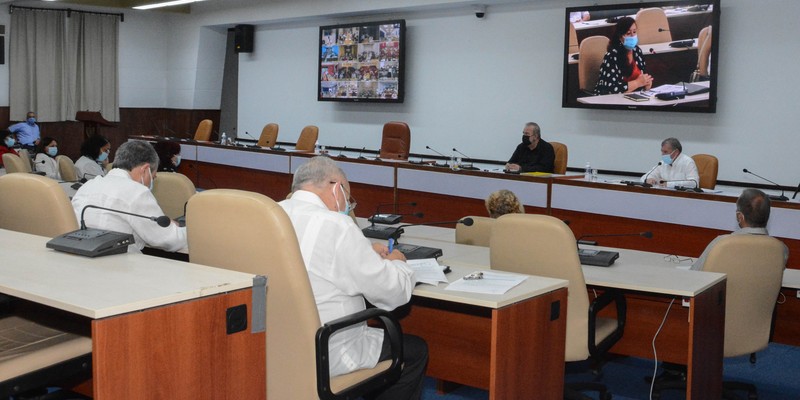 Reunión de Trabajo del Ministerio del Turismo (MINTUR), en el Palacio de la Revolución.   29 de marzo 2021   -   Fotos: Estudios Revolución