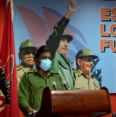 Encuentro con dirigentes provinciales y municipales - Santiago de Cuba