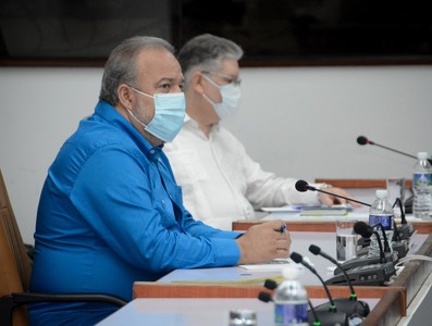 Reunión de Trabajo del Ministerio de Economía y Planificación   -  Marzo 2, 2021 - Palacio de la Revolución - Fotos: Estudios Revolución