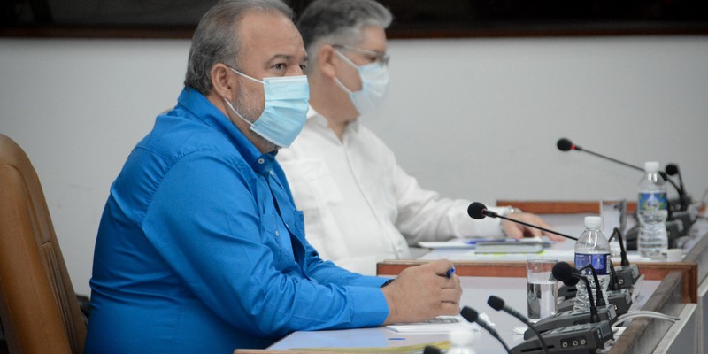 Reunión de Trabajo del Ministerio de Economía y Planificación   -  Marzo 2, 2021 - Palacio de la Revolución - Fotos: Estudios Revolución