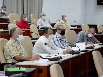 Reunión de Trabajo del Ministerio de la Agricultura (MINAG), en el Palacio de la Revolución.   26 de marzo 2021   -   Fotos: Estudios Revolución