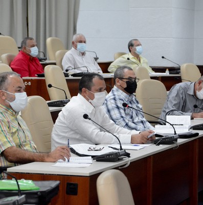 Reunión de Trabajo del Ministerio de la Agricultura (MINAG), en el Palacio de la Revolución.   26 de marzo 2021   -   Fotos: Estudios Revolución