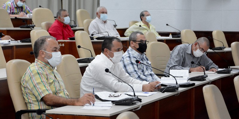 Reunión de Trabajo del Ministerio de la Agricultura (MINAG), en el Palacio de la Revolución.   26 de marzo 2021   -   Fotos: Estudios Revolución