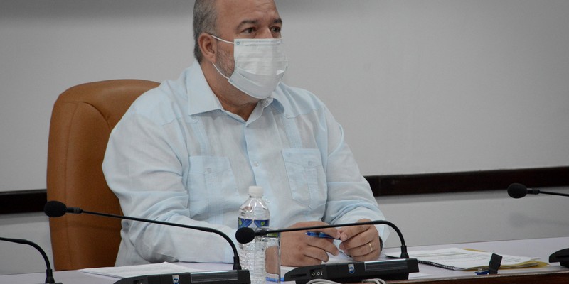 Reunión de Trabajo del Ministerio del Comercio Interior (MINCIN), en el Palacio de la Revolución.   11 de marzo 2021   -   Fotos: Estudios Revolución