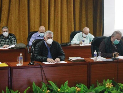 Encuentro con dirigentes provinciales y municipales - Sancti Spíritus