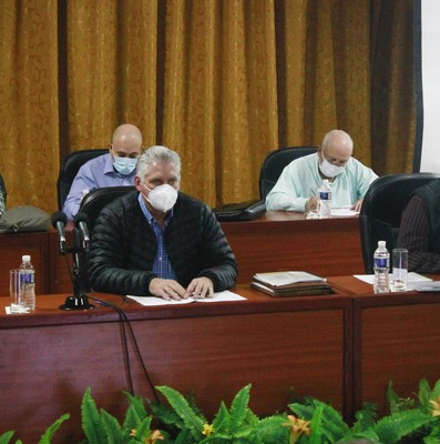 Encuentro con dirigentes provinciales y municipales - Sancti Spíritus