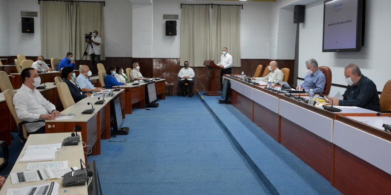 Reunión de trabajo de BIOCUBAFARMA - Febrero 11, 2021 - Palacio de la Revolución
