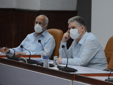 Reunión de Trabajo del Ministerio de Finanzas y Precios (MFP), en el Palacio de la Revolución.  19 de marzo 2021   -   Fotos: Estudios Revolución