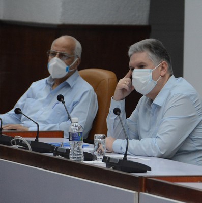 Reunión de Trabajo del Ministerio de Finanzas y Precios (MFP), en el Palacio de la Revolución.  19 de marzo 2021   -   Fotos: Estudios Revolución
