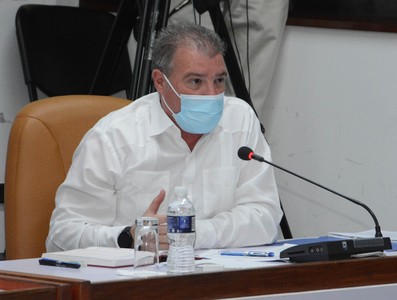 Reunión de Trabajo del Ministerio del Turismo (MINTUR), en el Palacio de la Revolución.   29 de marzo 2021   -   Fotos: Estudios Revolución