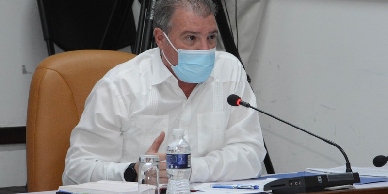Reunión de Trabajo del Ministerio del Turismo (MINTUR), en el Palacio de la Revolución.   29 de marzo 2021   -   Fotos: Estudios Revolución