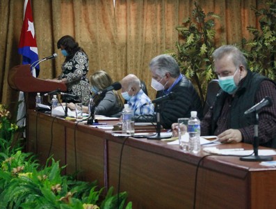 Encuentro con dirigentes provinciales y municipales - Sancti Spíritus
