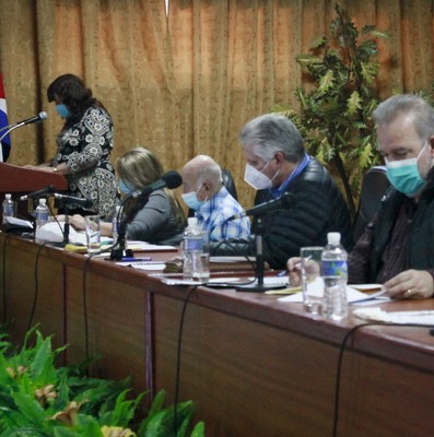 Encuentro con dirigentes provinciales y municipales - Sancti Spíritus