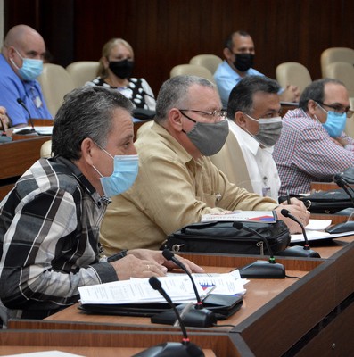 Reunión de trabajo del Ministerio de la Industria Alimentaria   -  Febrero 11, 2021 - Palacio de la Revolución