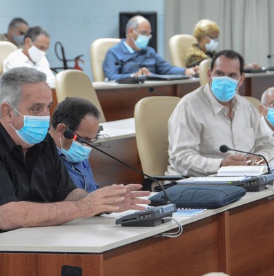 Reunión de Trabajo del Ministerio de la Construcción (MICONS), en el Palacio de la Revolución.   22 de marzo 2021   -   Fotos: Estudios Revolución